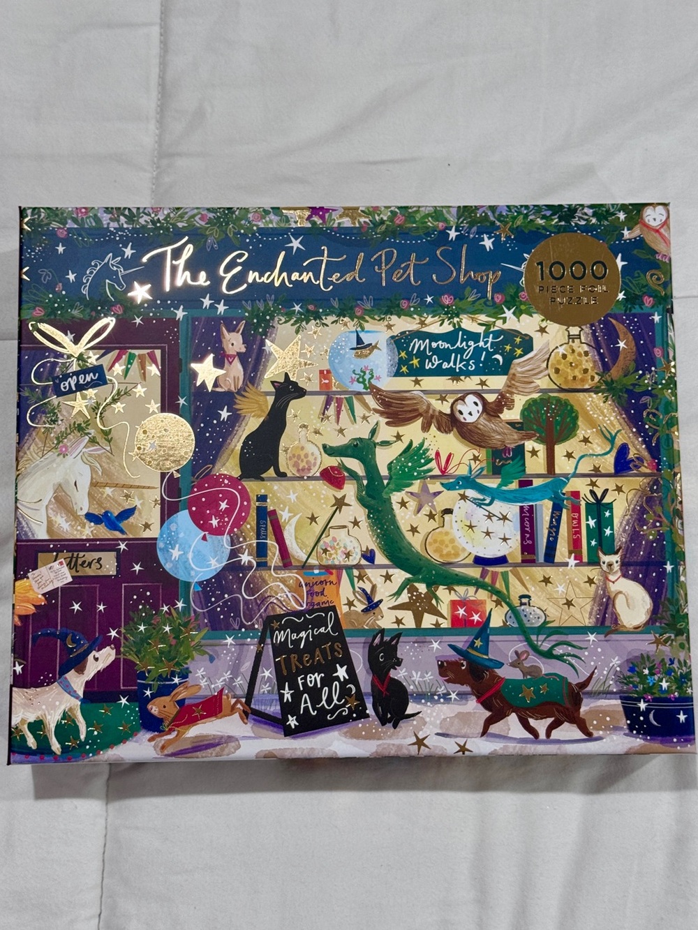 🧩 Good Puzzle Co. by Galison Enchanted Pet Shop 1000 Piece Foil Puzzle